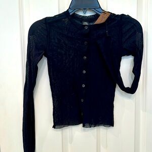 NWT Only Hearts NYC sheer tulle cardigan. Small
